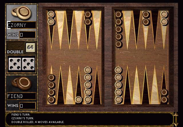 Скриншот из игры Backgammon