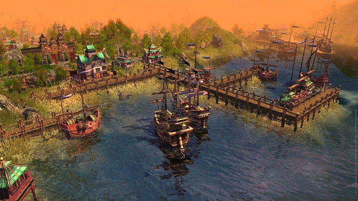 Скриншот из игры 1701 A.D.: The Sunken Dragon