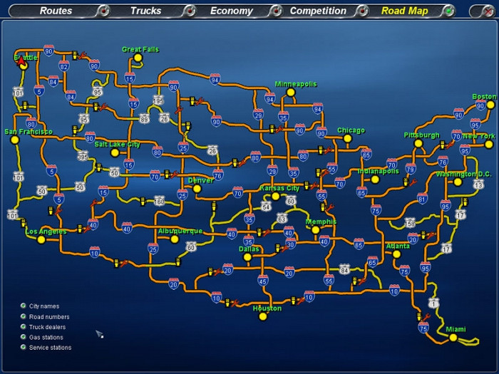 Скриншот из игры 18 Wheels of Steel: Across America