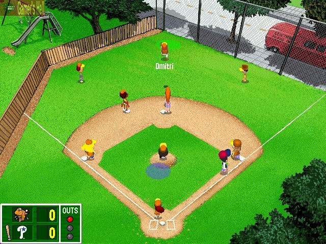 Скриншот из игры Backyard Baseball 2003