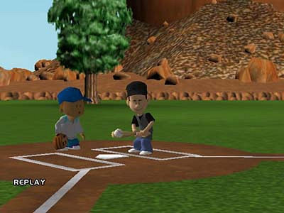 Скриншот из игры Backyard Baseball 2005