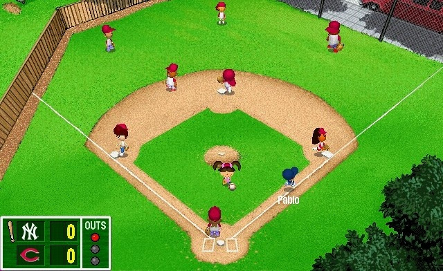 Скриншот из игры Backyard Baseball 2001