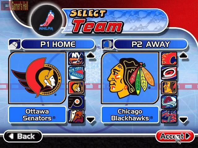 Скриншот из игры Backyard Hockey