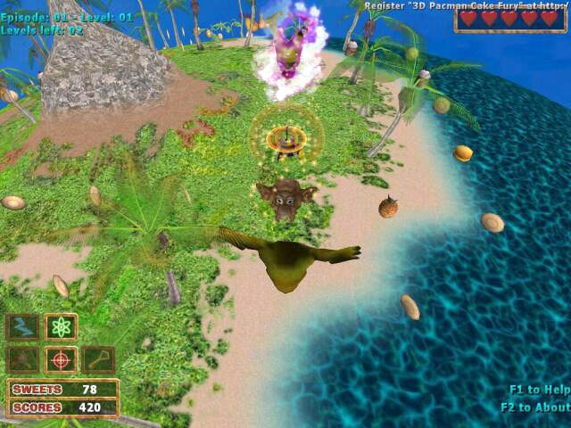 Скриншот из игры 3D PacMan: Cake Fury