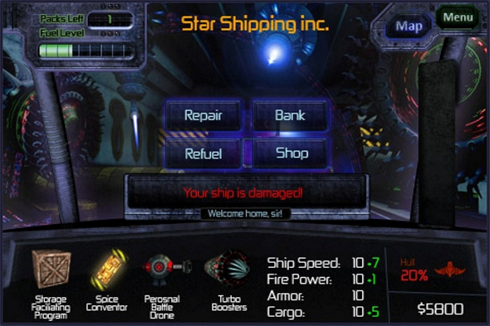 Скриншот из игры Star Shipping HD