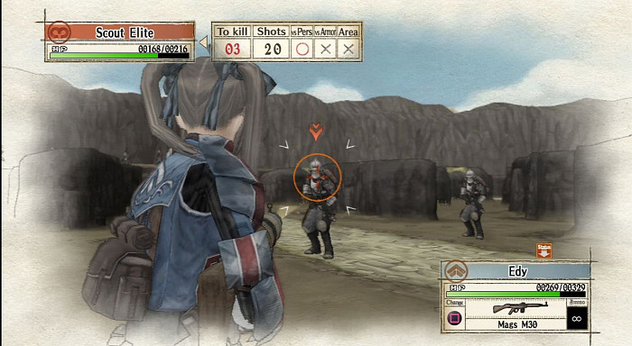 Скриншот из игры Valkyria Chronicles