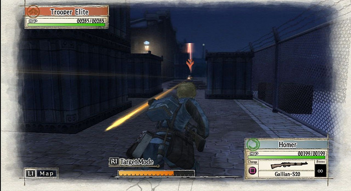 Скриншот из игры Valkyria Chronicles