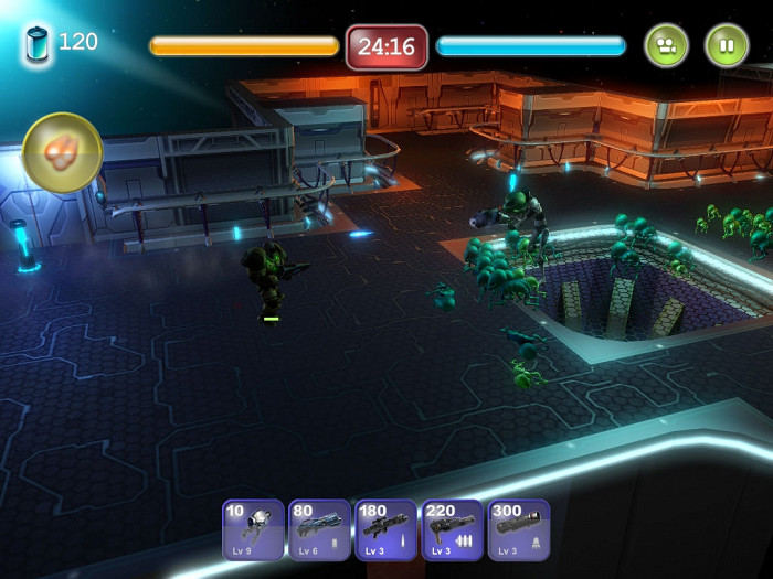 Скриншот из игры Alien Hallway