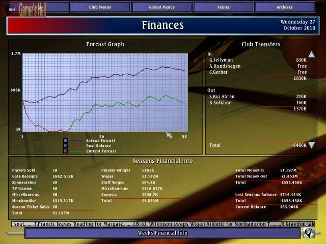 Скриншот из игры Alex Ferguson's Player Manager 2003