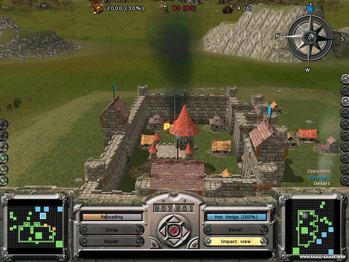 Скриншот из игры Ballerburg