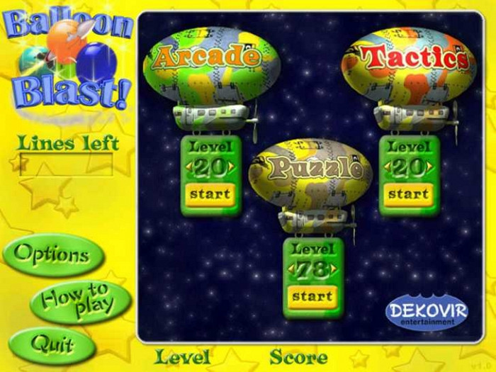 Скриншот из игры Balloon Blast