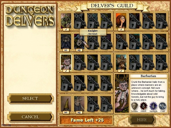 Скриншот из игры Dungeon Delvers