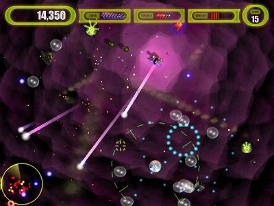 Скриншот из игры Alien Flux