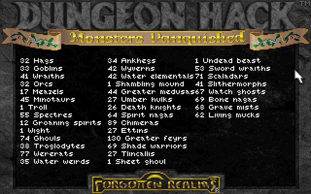Скриншот из игры Dungeon Hack