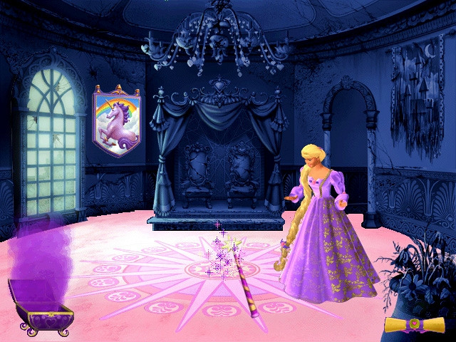 Скриншот из игры Barbie as Rapunzel: A Creative Adventure