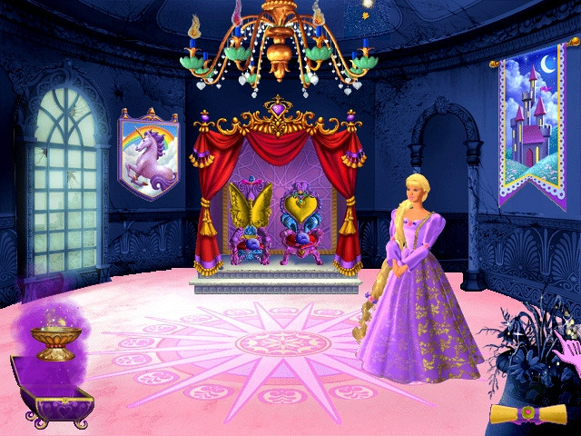 Скриншот из игры Barbie as Rapunzel: A Creative Adventure