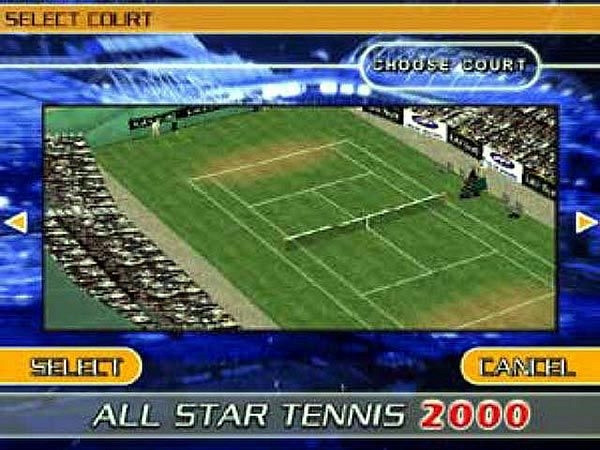 Скриншот из игры All Star Tennis 2000