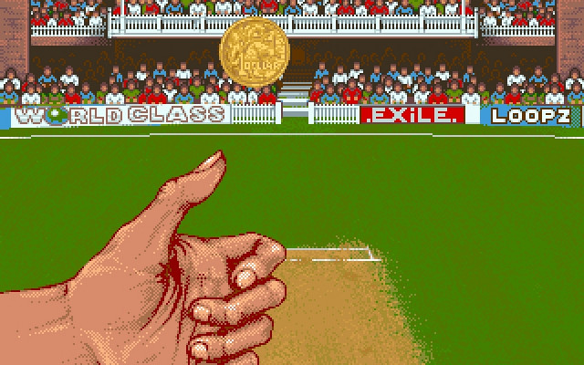 Скриншот из игры Allan Border's Cricket