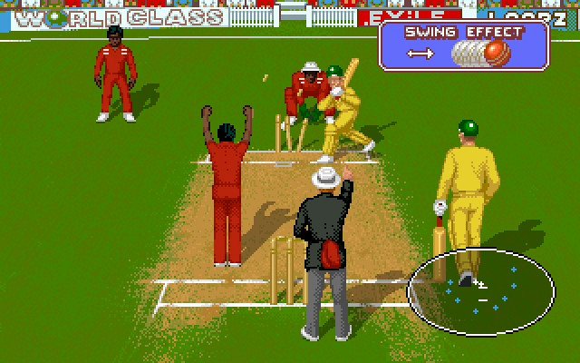 Скриншот из игры Allan Border's Cricket