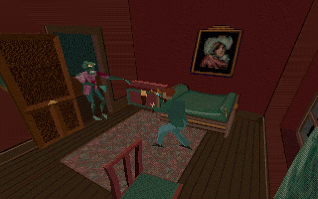 Скриншот из игры Alone in the Dark (1992)