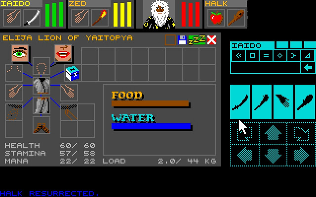 Скриншот из игры Dungeon Master