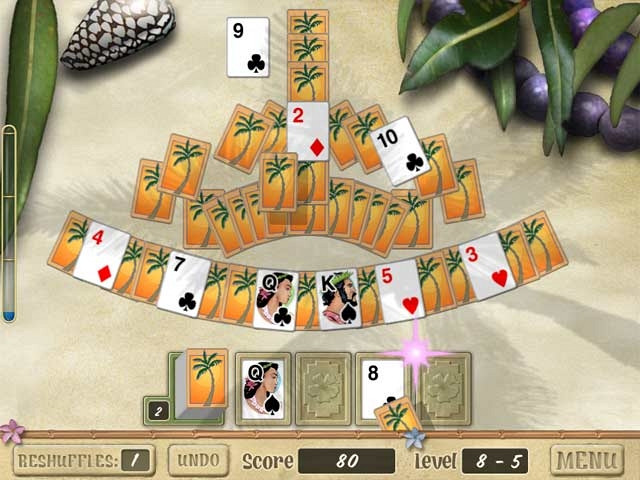 Скриншот из игры Aloha Solitaire