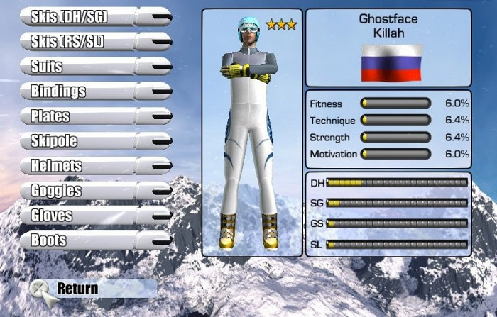 Скриншот из игры Alpine Skiing 2005