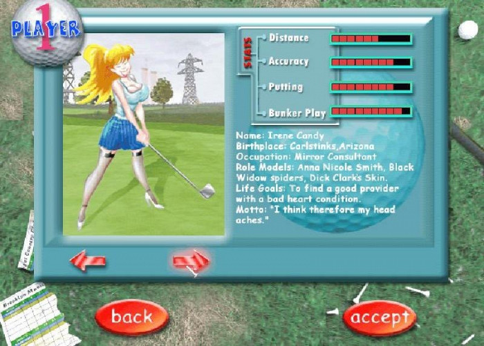 Скриншот из игры Amateur League Golf