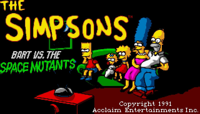 Скриншот из игры Bart Simpsons Vs. Space Mutants