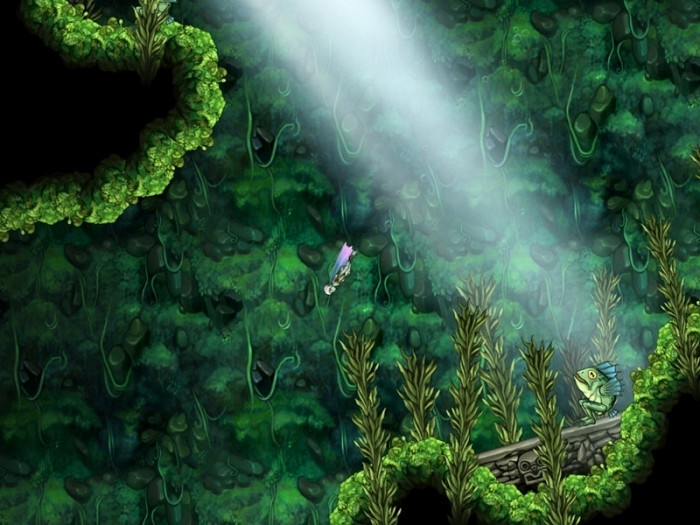 Скриншот из игры Aquaria