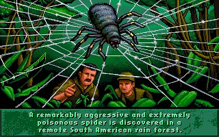 Скриншот из игры Arachnophobia