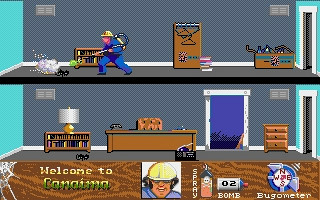 Скриншот из игры Arachnophobia