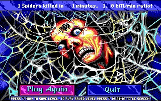 Скриншот из игры Arachnophobia