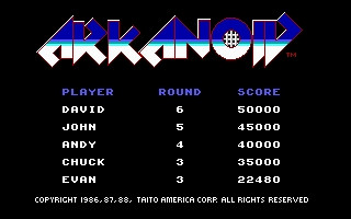 Обложка игры Arkanoid 1