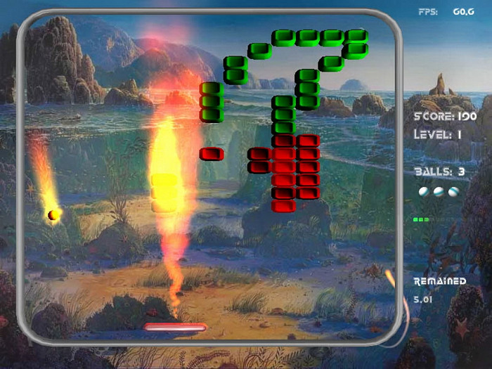 Скриншот из игры Arkanoid 4000