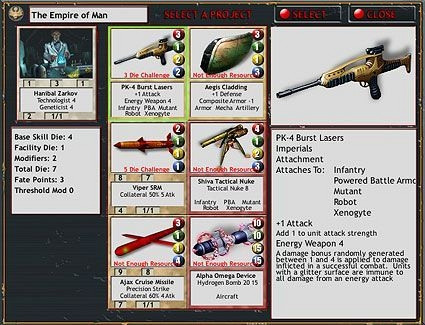 Скриншот из игры Armageddon Empires