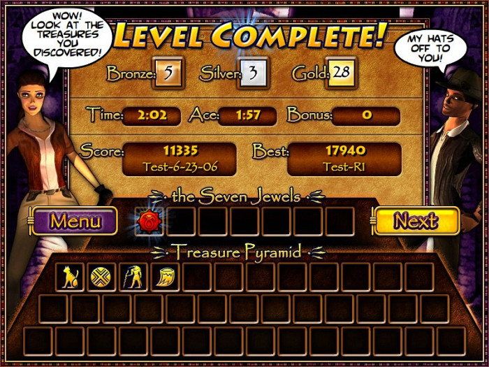 Скриншот из игры Treasure Pyramid