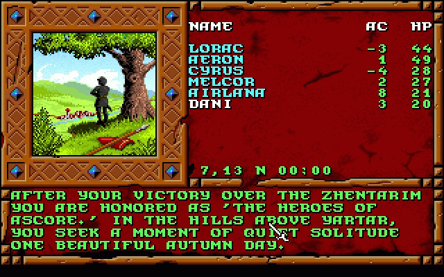 Скриншот из игры Treasures of the Savage Frontier