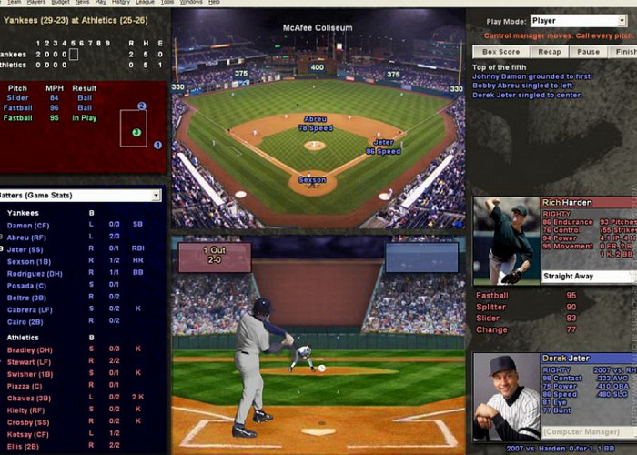 Скриншот из игры Baseball Mogul 2009