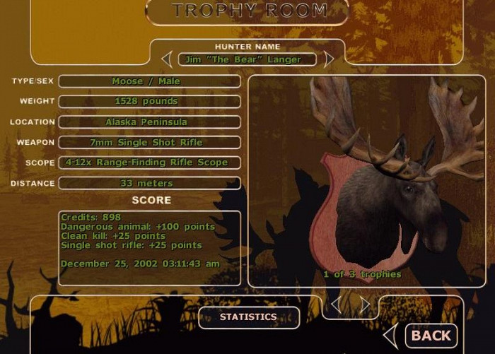 Скриншот из игры Trophy Hunter 2003: Rocky Mountain Adventures