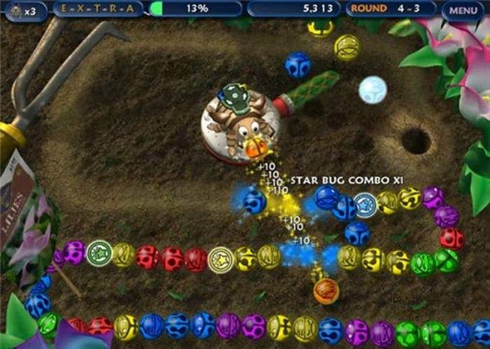 Скриншот из игры Tumble Bugs