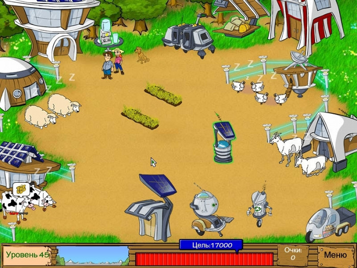 Скриншот из игры TurboGames. Молочная ферма