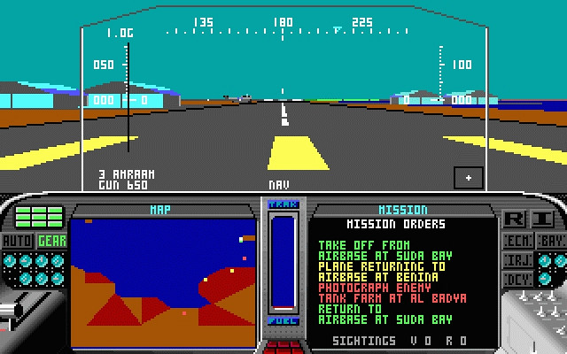 Скриншот из игры F-19 Stealth Fighter