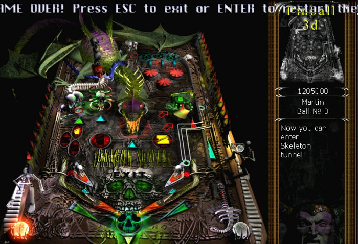 Скриншот из игры Mega Pinball