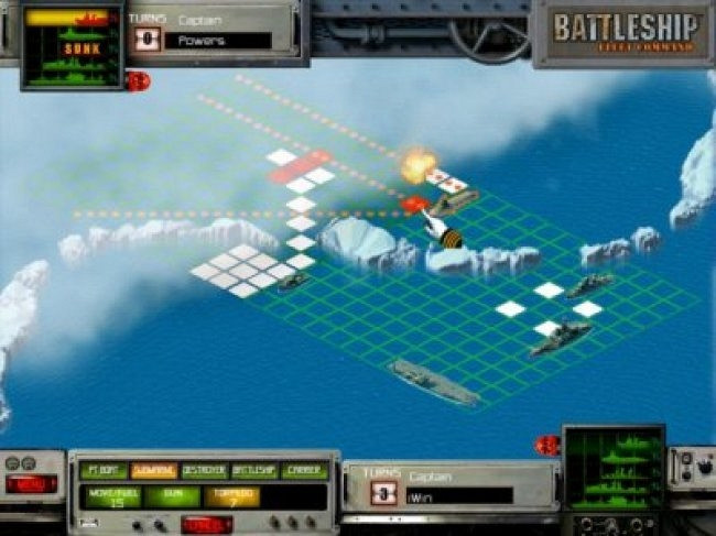 Скриншот из игры Battleship