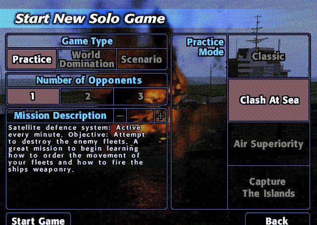 Скриншот из игры Battleship (1997/II)
