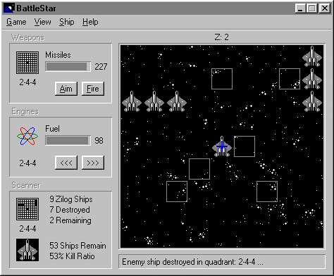 Скриншот из игры BattleStar 2000