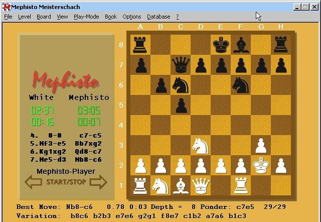 Скриншот из игры Mephisto Meisterschach