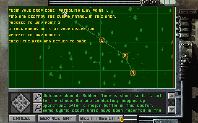 Скриншот из игры MetalTech: EarthSiege