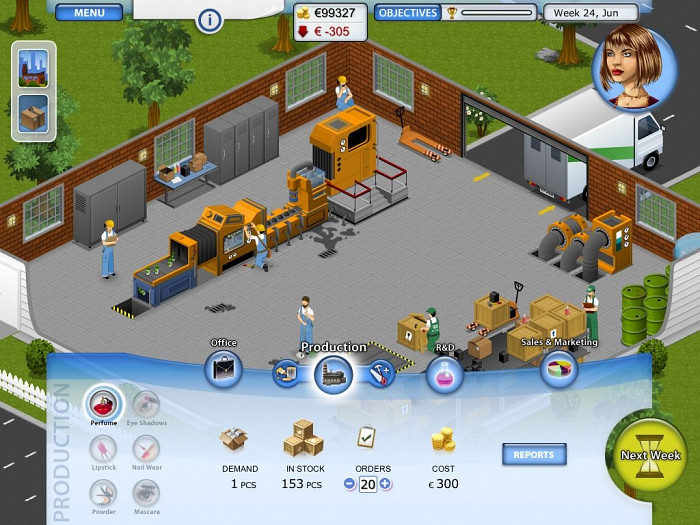 Скриншот из игры Beauty Factory